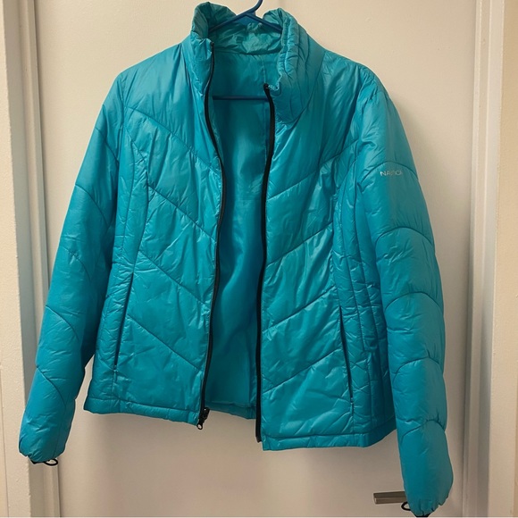 Nautica two in one winter coat! L/XL in great condition. Black with teal - Picture 3 of 12